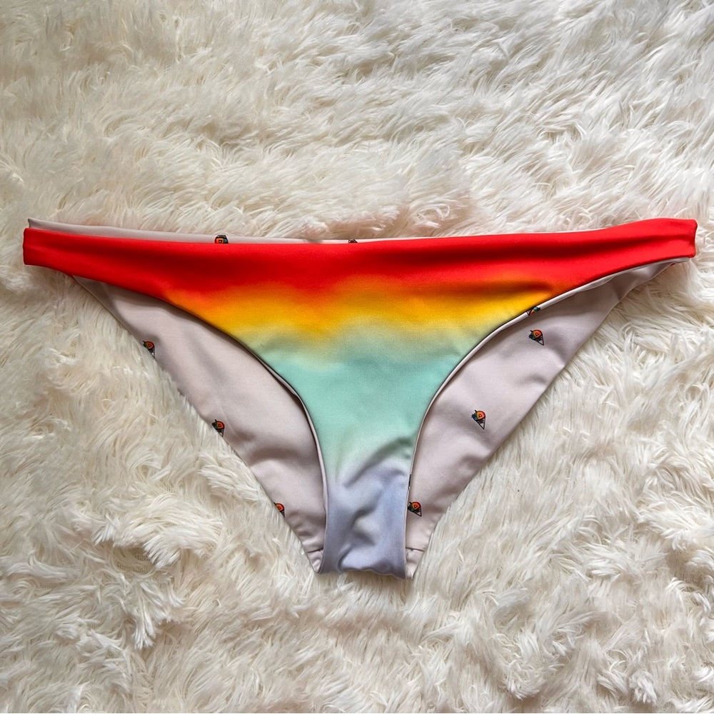 Hurley Rainbow Snow Cone Bikini Cheeky Swim Bottoms